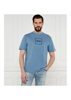 BOSS ORANGE T-shirt | Regular Fit | z dodatkiem lnu ze sklepu Gomez Fashion Store w kategorii T-shirty męskie - zdjęcie 184326732