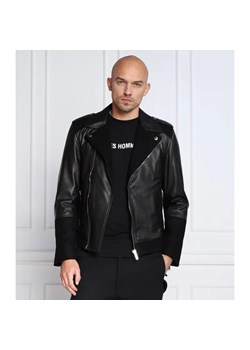 Les Hommes Skórzana kurtka | Regular Fit | z dodatkiem wełny ze sklepu Gomez Fashion Store w kategorii Kurtki męskie - zdjęcie 184327754
