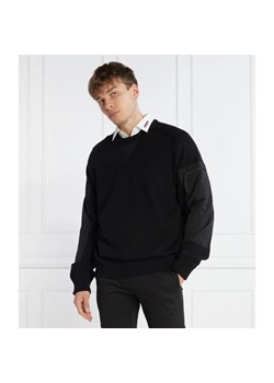 HUGO Sweter Sutil | Relaxed fit | z dodatkiem wełny ze sklepu Gomez Fashion Store w kategorii Swetry męskie - zdjęcie 184327954