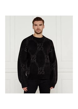 HUGO Sweter Shain | Regular Fit | z dodatkiem wełny ze sklepu Gomez Fashion Store w kategorii Swetry męskie - zdjęcie 184327973
