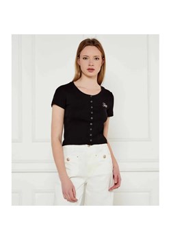 Guess Jeans Bluzka SNAP EMBRO | Cropped Fit ze sklepu Gomez Fashion Store w kategorii Bluzki damskie - zdjęcie 184328091