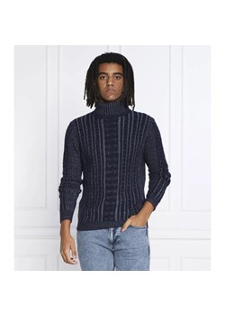GUESS Golf BICOLOR CABLE | Regular Fit | z dodatkiem wełny ze sklepu Gomez Fashion Store w kategorii Swetry męskie - zdjęcie 184328482