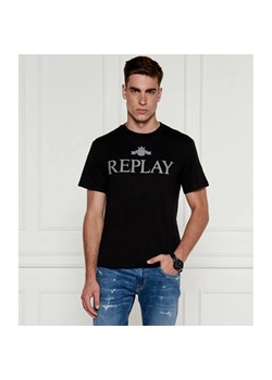 Replay T-shirt | Regular Fit ze sklepu Gomez Fashion Store w kategorii T-shirty męskie - zdjęcie 184328501