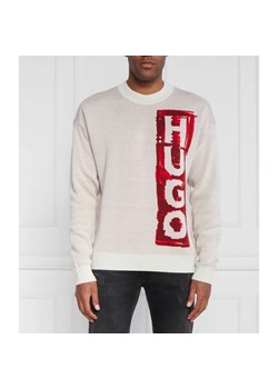 HUGO Sweter Sohugoh | Regular Fit | z dodatkiem wełny ze sklepu Gomez Fashion Store w kategorii Swetry męskie - zdjęcie 184329014
