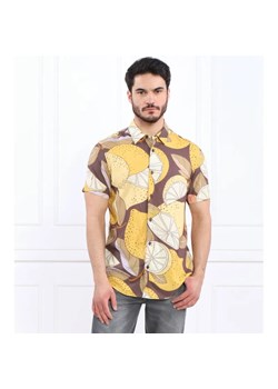 GUESS Koszula SS ECO RAYON LEMON P | Slim Fit ze sklepu Gomez Fashion Store w kategorii Koszule męskie - zdjęcie 184329334
