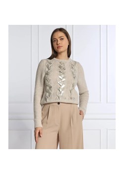 Marella SPORT Wełniany sweter FELIN | Slim Fit ze sklepu Gomez Fashion Store w kategorii Swetry damskie - zdjęcie 184329452