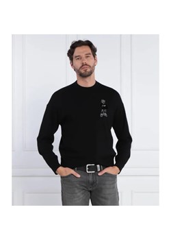 Emporio Armani Wełniana bluza PULLOVER ze sklepu Gomez Fashion Store w kategorii Bluzy męskie - zdjęcie 184329890