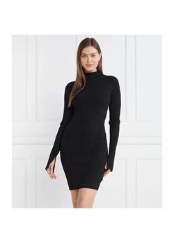 Calvin Klein Sukienka ICONIC RIB KNIT LS ze sklepu Gomez Fashion Store w kategorii Sukienki - zdjęcie 184329941