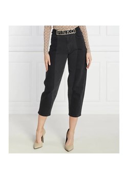 Pinko Jeansy MADDIE BELT MOM FIT DENIM BLA | Regular Fit ze sklepu Gomez Fashion Store w kategorii Jeansy damskie - zdjęcie 184330091