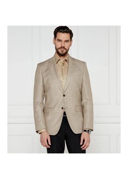 BOSS BLACK Wełniana marynarka H-Hutson-251 | Slim Fit | z dodatkiem lnu ze sklepu Gomez Fashion Store w kategorii Marynarki męskie - zdjęcie 184330564