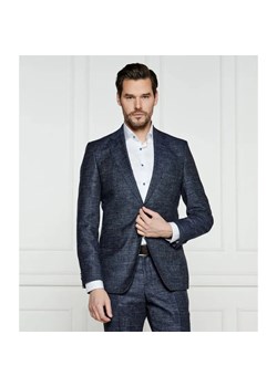 BOSS BLACK Wełniana marynarka H-Hutson-251 | Slim Fit | z dodatkiem lnu ze sklepu Gomez Fashion Store w kategorii Marynarki męskie - zdjęcie 184330700