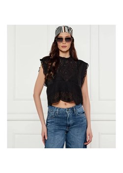BOSS ORANGE Koronkowa bluzka C_Bredy | Cropped Fit ze sklepu Gomez Fashion Store w kategorii Bluzki damskie - zdjęcie 184330724