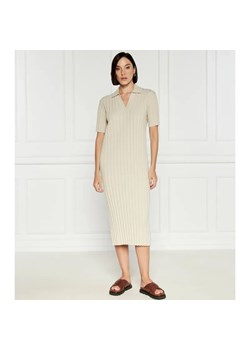 Samsøe Samsøe Sukienka SAWADA | z dodatkiem lnu ze sklepu Gomez Fashion Store w kategorii Sukienki - zdjęcie 184330762