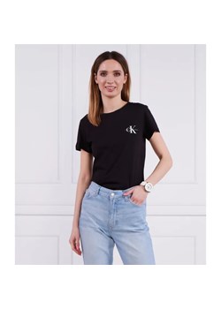 Calvin Klein Jeans T-shirt 2-pack MONOGRAM | Slim Fit ze sklepu Gomez Fashion Store w kategorii Bluzki damskie - zdjęcie 184331033