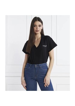 Karl Lagerfeld T-shirt hotel karl | Regular Fit ze sklepu Gomez Fashion Store w kategorii Bluzki damskie - zdjęcie 184331081