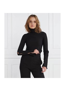 Calvin Klein Jeans Golf TAB SPLIT RIB MOCK NECK | Regular Fit ze sklepu Gomez Fashion Store w kategorii Swetry damskie - zdjęcie 184331120