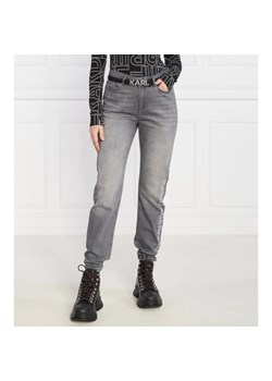 Karl Lagerfeld Jeansy rhinestone logo jeans | Straight fit ze sklepu Gomez Fashion Store w kategorii Jeansy damskie - zdjęcie 184331373