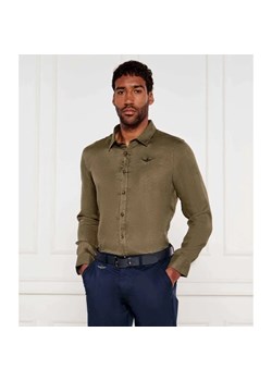 Aeronautica Militare Lniana koszula | Regular Fit ze sklepu Gomez Fashion Store w kategorii Koszule męskie - zdjęcie 184331511