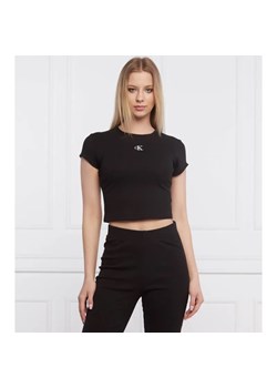 Calvin Klein Jeans T-shirt | Cropped Fit ze sklepu Gomez Fashion Store w kategorii Bluzki damskie - zdjęcie 184332211