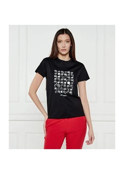Karl Lagerfeld T-shirt IKON SEASONAL LOGO | Regular Fit ze sklepu Gomez Fashion Store w kategorii Bluzki damskie - zdjęcie 184332444