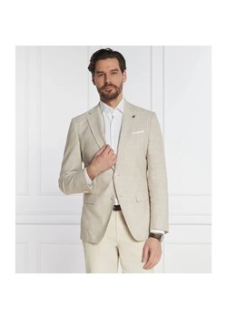 BOSS BLACK Marynarka H-Hutson-233 | Slim Fit | z dodatkiem lnu ze sklepu Gomez Fashion Store w kategorii Marynarki męskie - zdjęcie 184333293