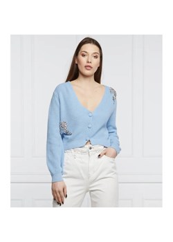 Liu Jo Kardigan | Cropped Fit | z dodatkiem jedwabiu ze sklepu Gomez Fashion Store w kategorii Swetry damskie - zdjęcie 184333511