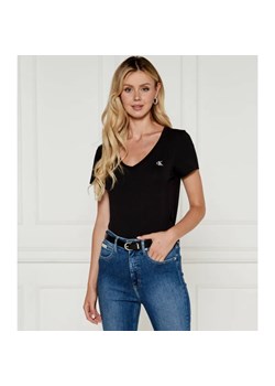 Calvin Klein Jeans T-shirt EMBROIDERY | Regular Fit ze sklepu Gomez Fashion Store w kategorii Bluzki damskie - zdjęcie 184333523
