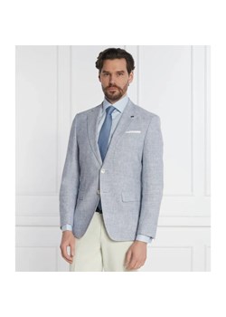 BOSS BLACK Marynarka H-Hutson-233 | Slim Fit | z dodatkiem lnu ze sklepu Gomez Fashion Store w kategorii Marynarki męskie - zdjęcie 184333591