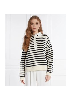 Tommy Hilfiger Polo RLX SMD BRETON STRIPE | Relaxed fit ze sklepu Gomez Fashion Store w kategorii Bluzki damskie - zdjęcie 184333662
