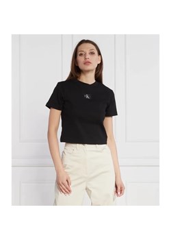 Calvin Klein Jeans T-shirt | Cropped Fit ze sklepu Gomez Fashion Store w kategorii Bluzki damskie - zdjęcie 184333840