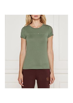 EA7 T-shirt | Slim Fit ze sklepu Gomez Fashion Store w kategorii Bluzki damskie - zdjęcie 184334390