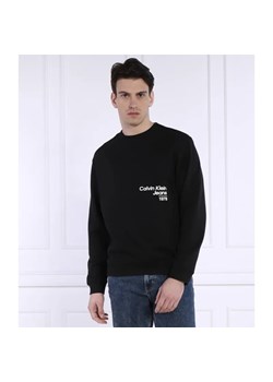 Calvin Klein Jeans Bluza DIFFUSED LOGO CREW NECK | Loose fit ze sklepu Gomez Fashion Store w kategorii Bluzy męskie - zdjęcie 184334713