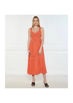 Liu Jo Sukienka z paskiem | z dodatkiem lnu ze sklepu Gomez Fashion Store w kategorii Sukienki - zdjęcie 184334803