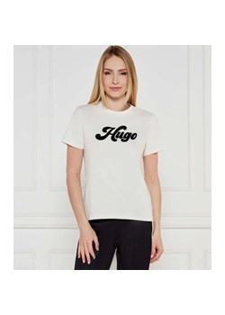 HUGO T-shirt Damacia_4 | Regular Fit ze sklepu Gomez Fashion Store w kategorii Bluzki damskie - zdjęcie 184335011