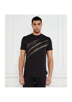 Plein Sport T-shirt Lamina Scratch | Regular Fit ze sklepu Gomez Fashion Store w kategorii T-shirty męskie - zdjęcie 184335040