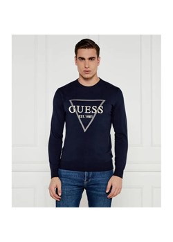 GUESS Sweter FABIAN | Regular Fit | z dodatkiem kaszmiru ze sklepu Gomez Fashion Store w kategorii Swetry męskie - zdjęcie 184335044