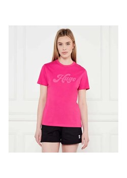 HUGO T-shirt Damacia_4 | Regular Fit ze sklepu Gomez Fashion Store w kategorii Bluzki damskie - zdjęcie 184335182