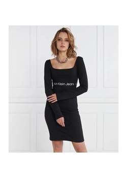 Calvin Klein Jeans Sukienka LOGO ELASTIC MILANO ze sklepu Gomez Fashion Store w kategorii Sukienki - zdjęcie 184335421
