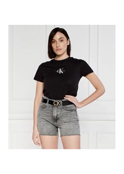Calvin Klein Jeans T-shirt | Cropped Fit ze sklepu Gomez Fashion Store w kategorii Bluzki damskie - zdjęcie 184336114
