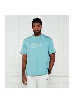 Hugo Blue T-shirt Noideryo | Loose fit ze sklepu Gomez Fashion Store w kategorii T-shirty męskie - zdjęcie 184336301