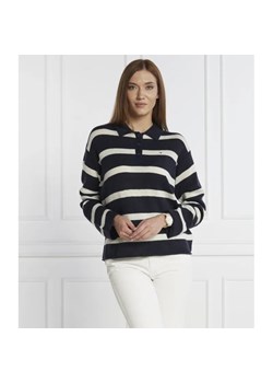 Tommy Hilfiger Wełniany sweter SOFT WOOL POLO-NK SWEATER | Regular Fit ze sklepu Gomez Fashion Store w kategorii Swetry damskie - zdjęcie 184336362