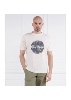 Napapijri T-shirt S-DAULE SS WHITECAP GRAY | Regular Fit ze sklepu Gomez Fashion Store w kategorii T-shirty męskie - zdjęcie 184336532
