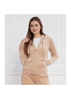 Juicy Couture Bluza Robertson Classic Velour Zip Trough Hoodie GOLD HW | Regular Fit ze sklepu Gomez Fashion Store w kategorii Bluzy damskie - zdjęcie 184336594