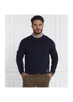 Tommy Hilfiger Sweter MONOTYPE GS TIPPED | Regular Fit | z dodatkiem jedwabiu ze sklepu Gomez Fashion Store w kategorii Swetry męskie - zdjęcie 184336641