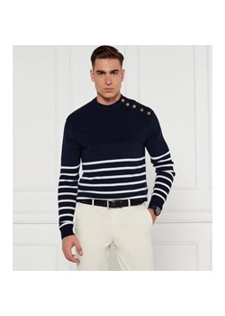 Emporio Armani Wełniany sweter | Regular Fit ze sklepu Gomez Fashion Store w kategorii Swetry męskie - zdjęcie 184336810