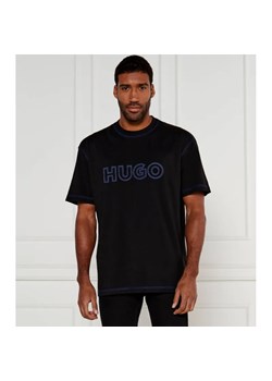 Hugo Blue T-shirt Nitlogo | Relaxed fit ze sklepu Gomez Fashion Store w kategorii T-shirty męskie - zdjęcie 184336990