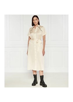 Pinko Satynowa sukienka z paskiem ze sklepu Gomez Fashion Store w kategorii Sukienki - zdjęcie 184337243