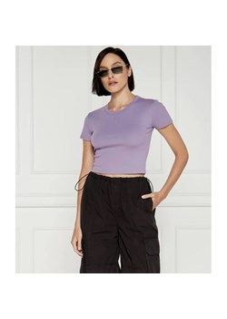 HUGO T-shirt Delanor | Cropped Fit ze sklepu Gomez Fashion Store w kategorii Bluzki damskie - zdjęcie 184337423