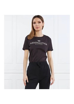 Aeronautica Militare T-shirt | Regular Fit ze sklepu Gomez Fashion Store w kategorii Bluzki damskie - zdjęcie 184337664
