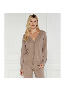 Max Mara Leisure Wełniany kardigan TURTLEDOVE | Regular Fit | z dodatkiem kaszmiru ze sklepu Gomez Fashion Store w kategorii Swetry damskie - zdjęcie 184337723